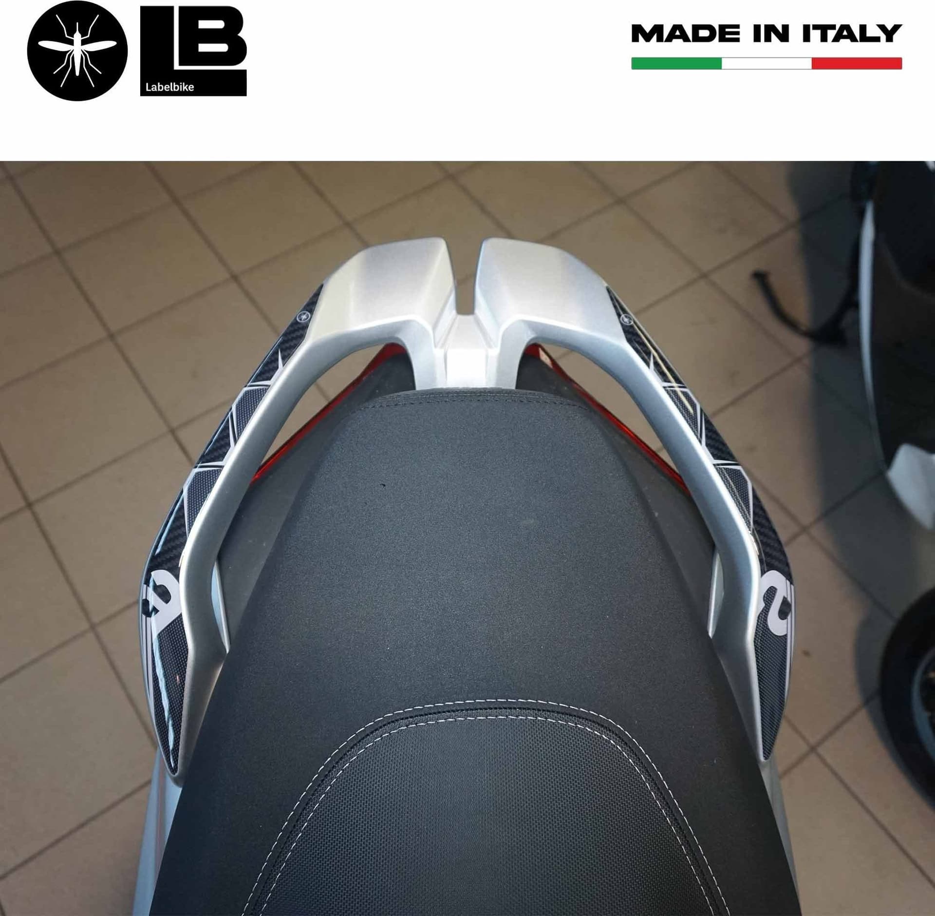 Adesivi 3D Protezioni Maniglie compatibili con Aprilia SR GT 125 e 200 - 5
