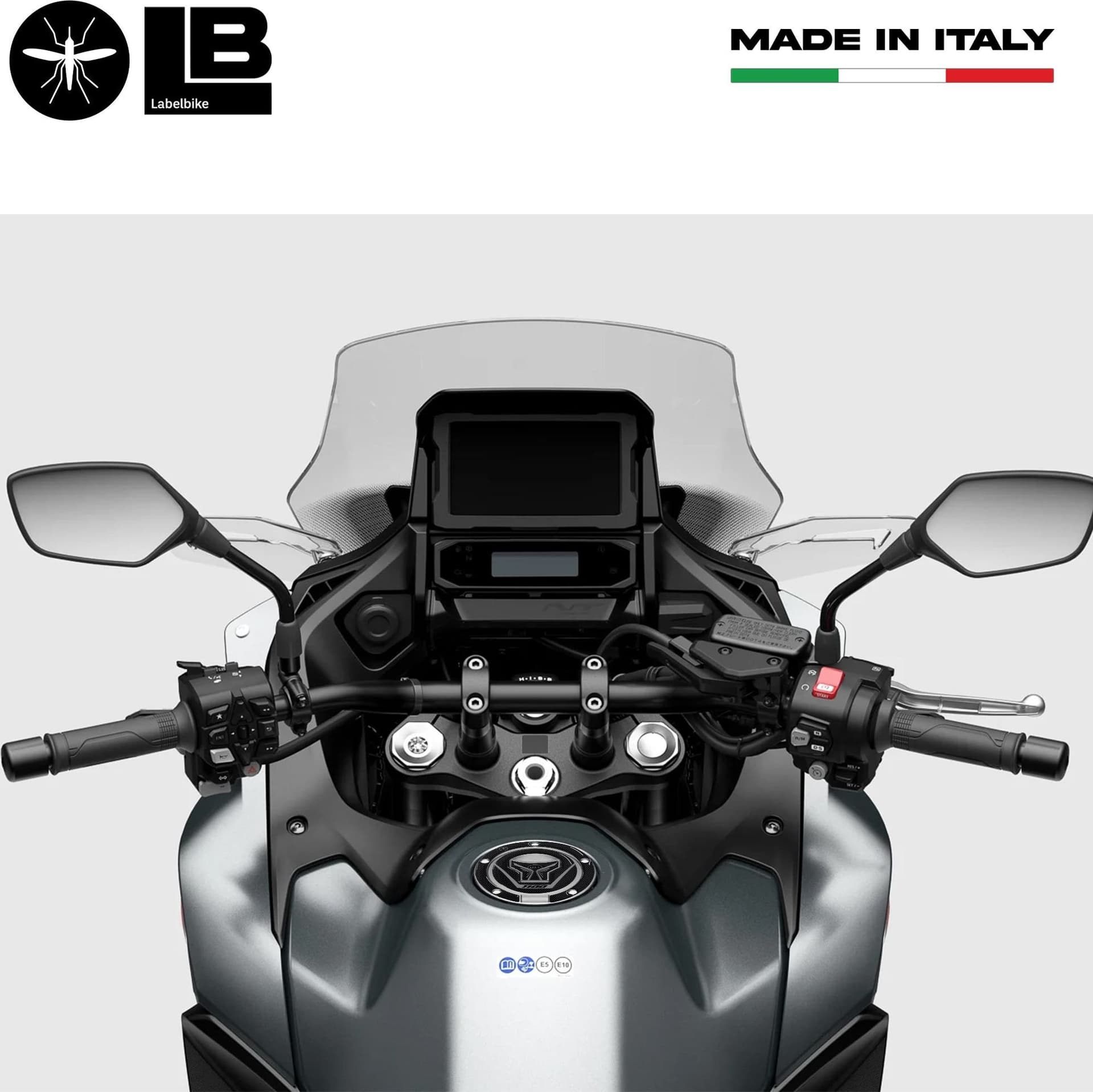 Adesivo 3D Protezione tappo serbatoio moto compatibile con Honda Nt1100 2022-2026 - 3
