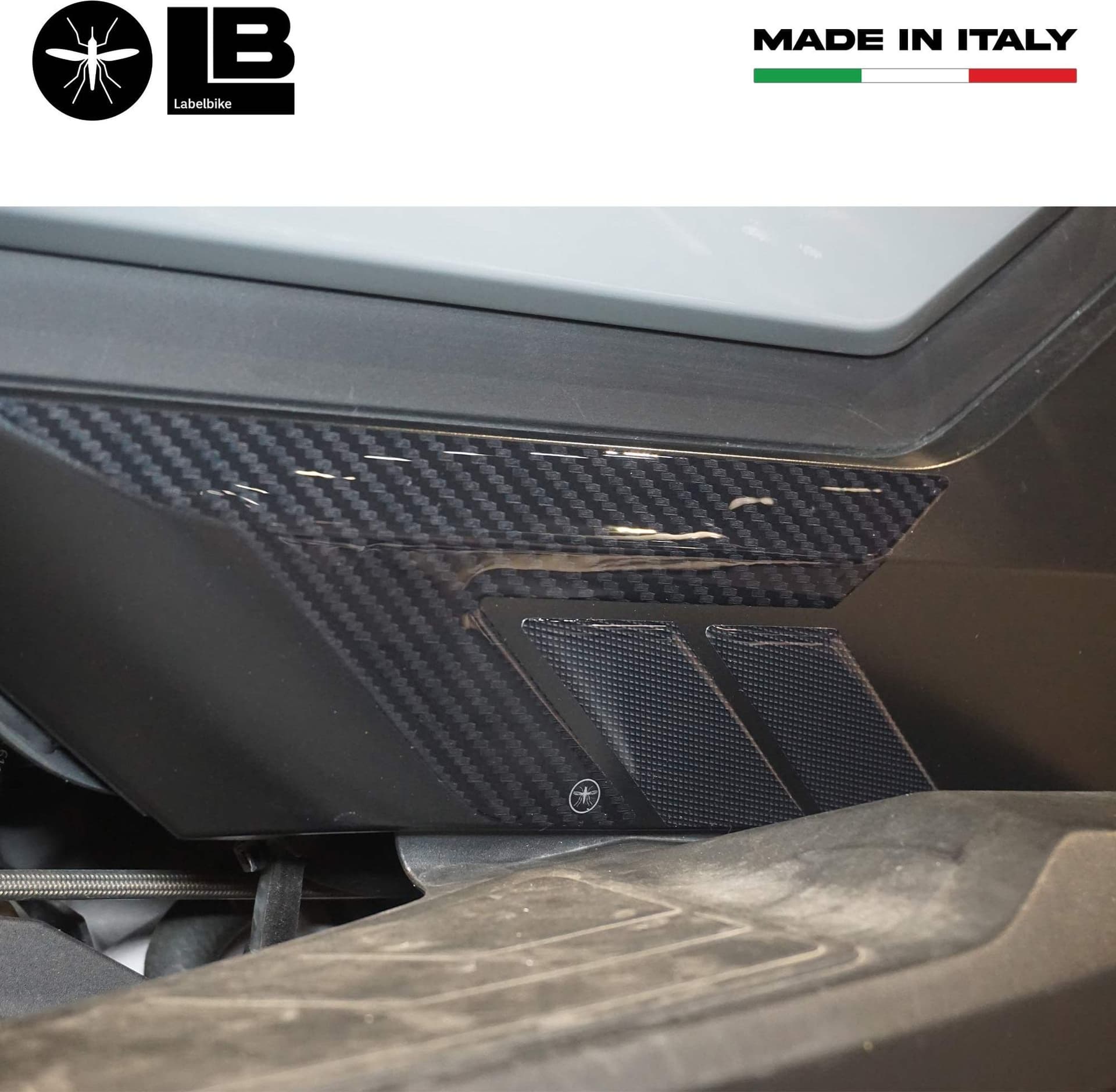 Adesivi 3D Protezioni pedane poggiapiedi scooter compatibili con BMW C400GT - 5