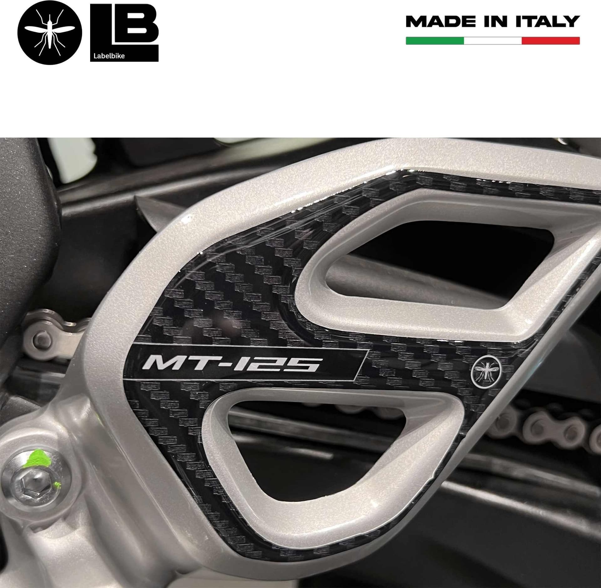Adesivi battitacco 3D compatibili con Yamaha MT-125 2020-2025 - 5
