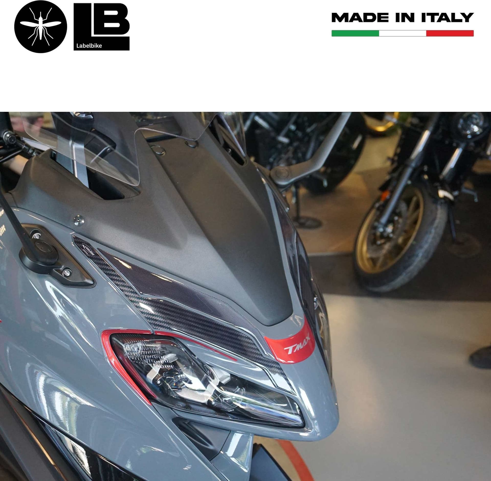 Adesivi in gel 3D Protezione frontale scooter compatibili con Yamaha Tmax 2022 - 15