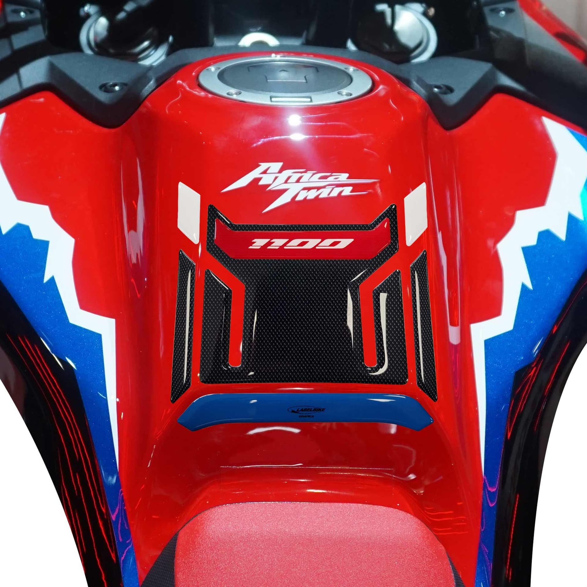 Adesivo 3D Protezione Paraserbatoio moto compatibile con Honda Africa Twin 2024 - 11
