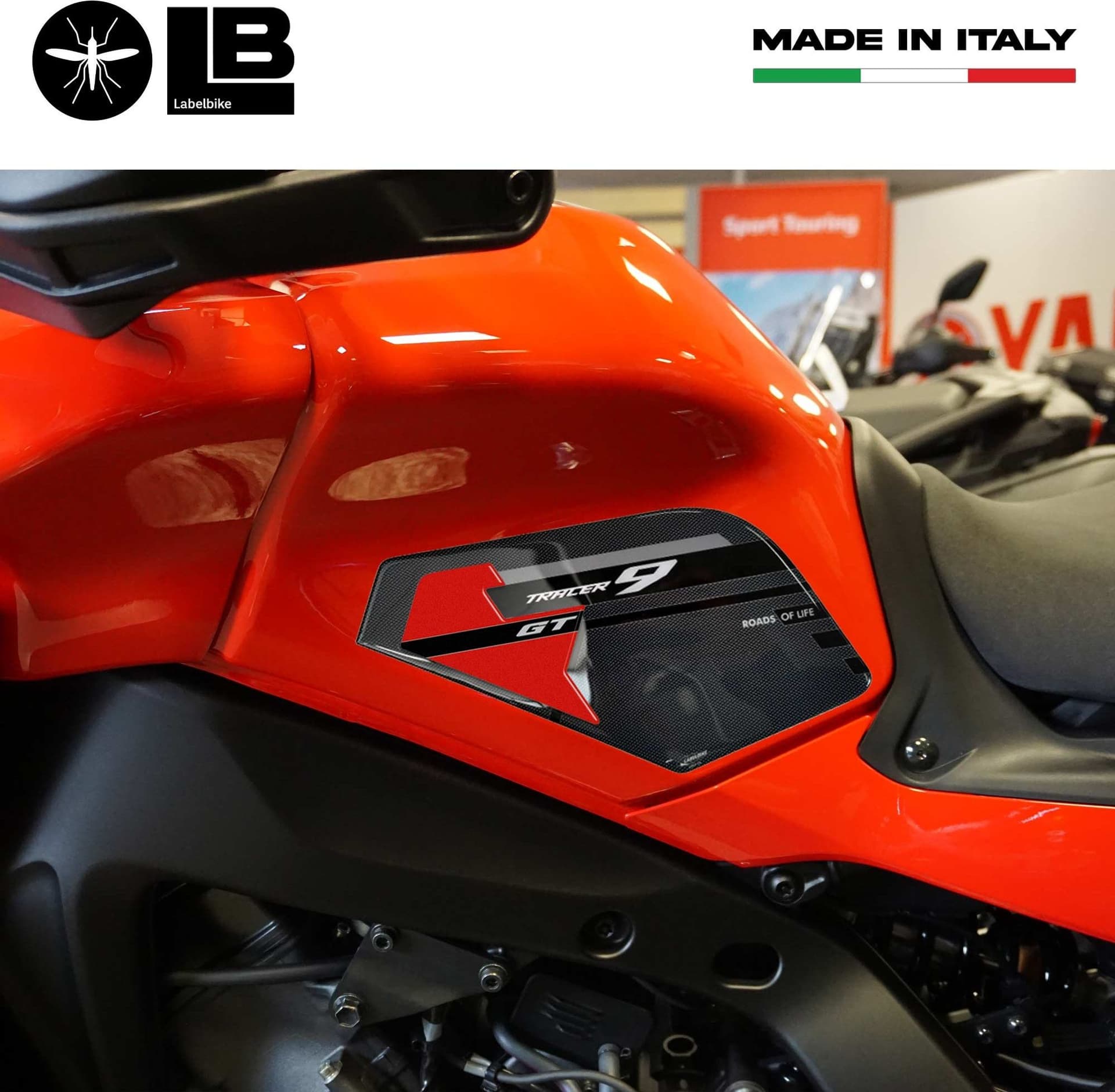 Adesivi serbatoio 3D compatibili con Yamaha Tracer 9 GT 2021-2024 - 15