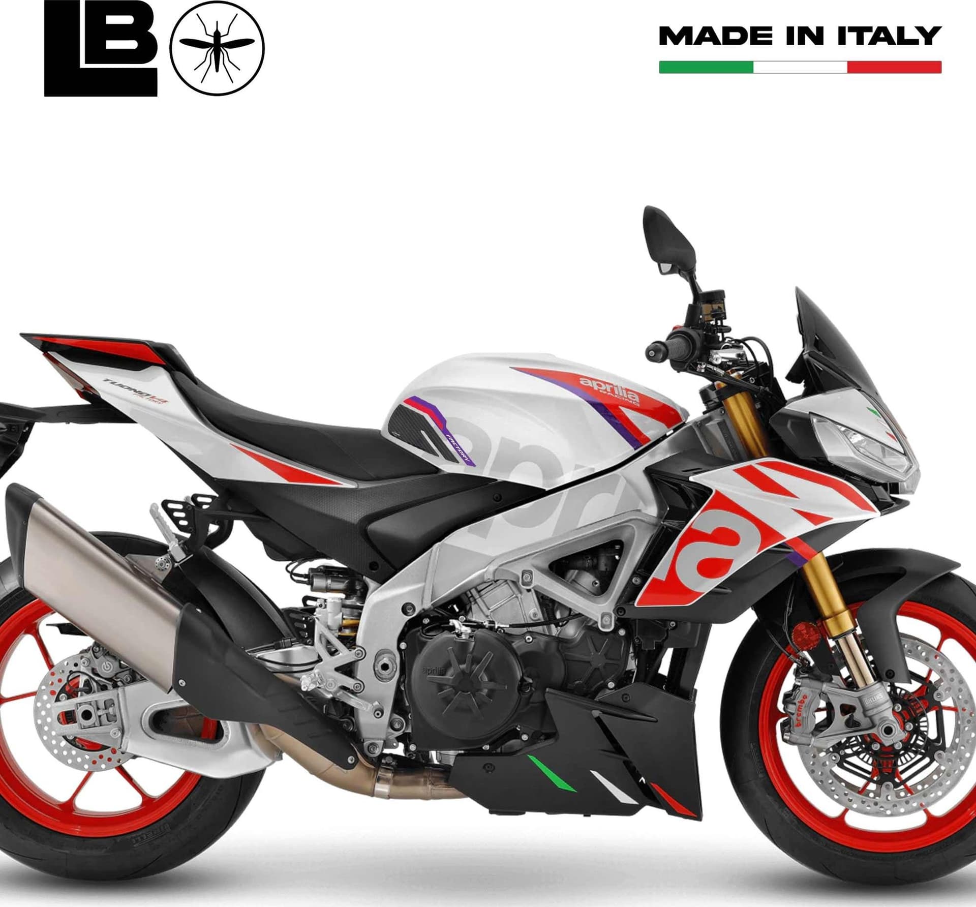 Adesivi Protezioni Laterali compatibili con Aprilia Tuono V4 RSV4 Factory 2023 - 8