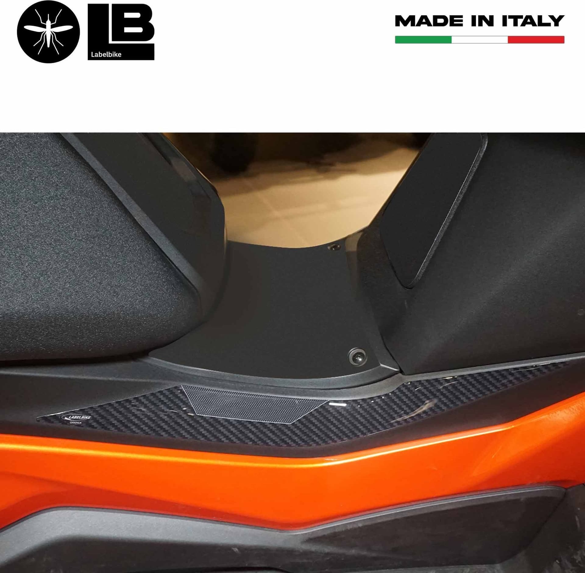Adesivi gel 3D protezioni laterali compatibili con Kymco DTX 360 125 300 350 - 4