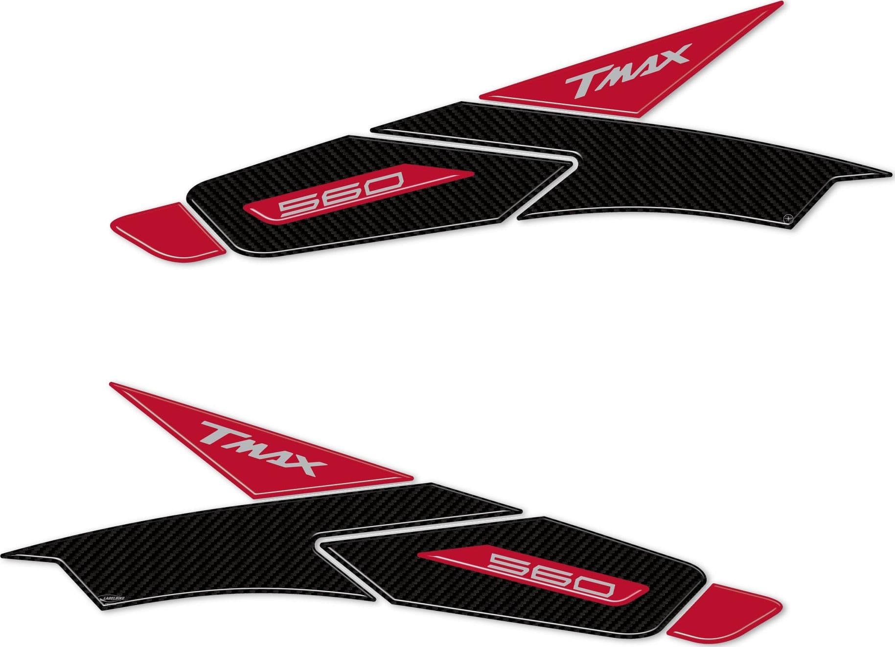 Kit adesivi in resina gel 3D per boomerang compatibili con Yamaha Tmax 2022-2025 - 27