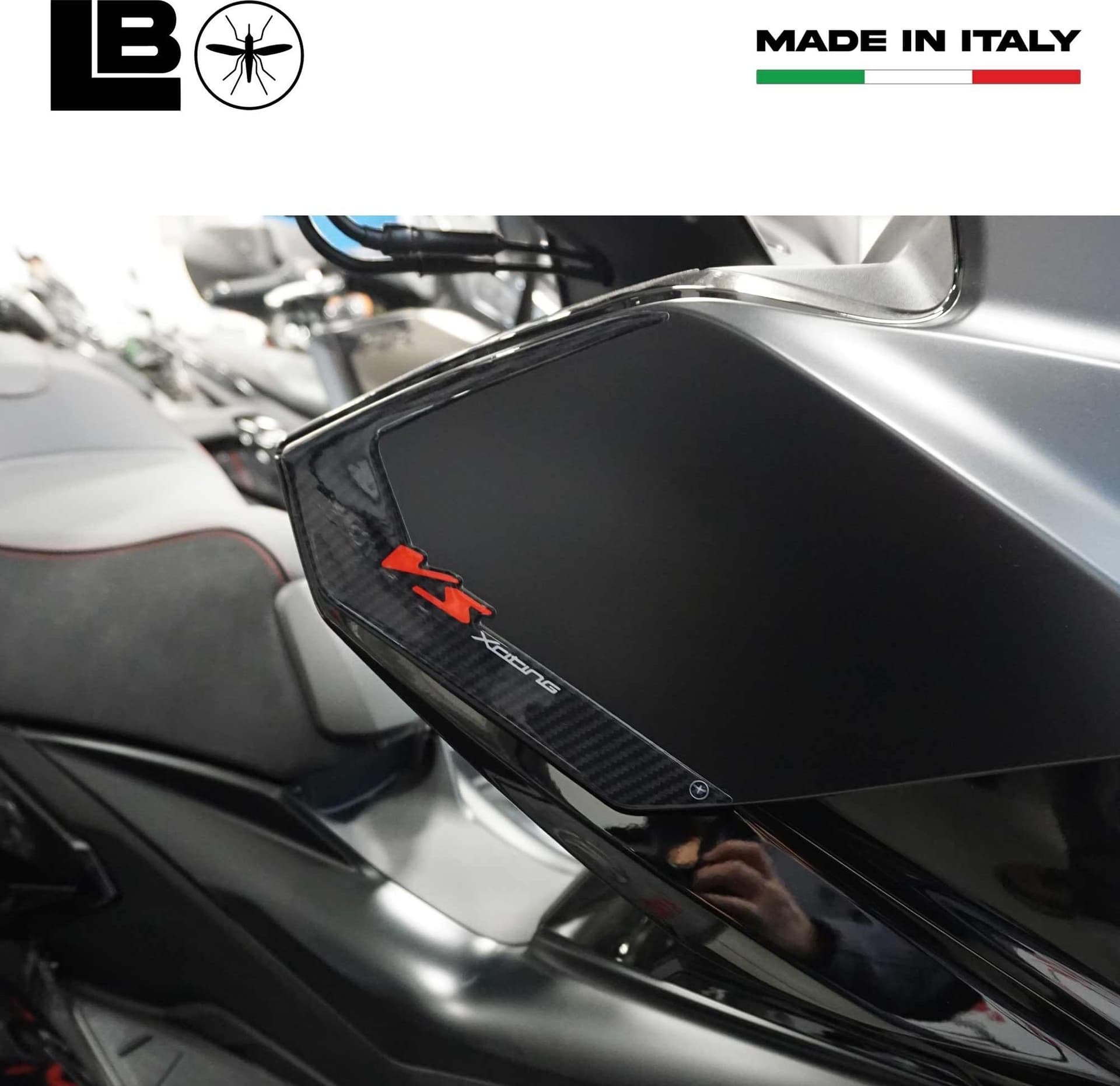 Adesivi 3D Protezione paraspigoli scooter compatibile con Kymco Xciting VS 400 - 4