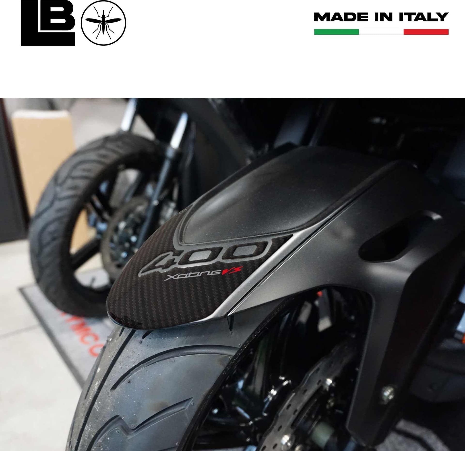Adesivo 3D protezione parafango compatibile con Kymco Xciting VS 400 2023-24 - 4