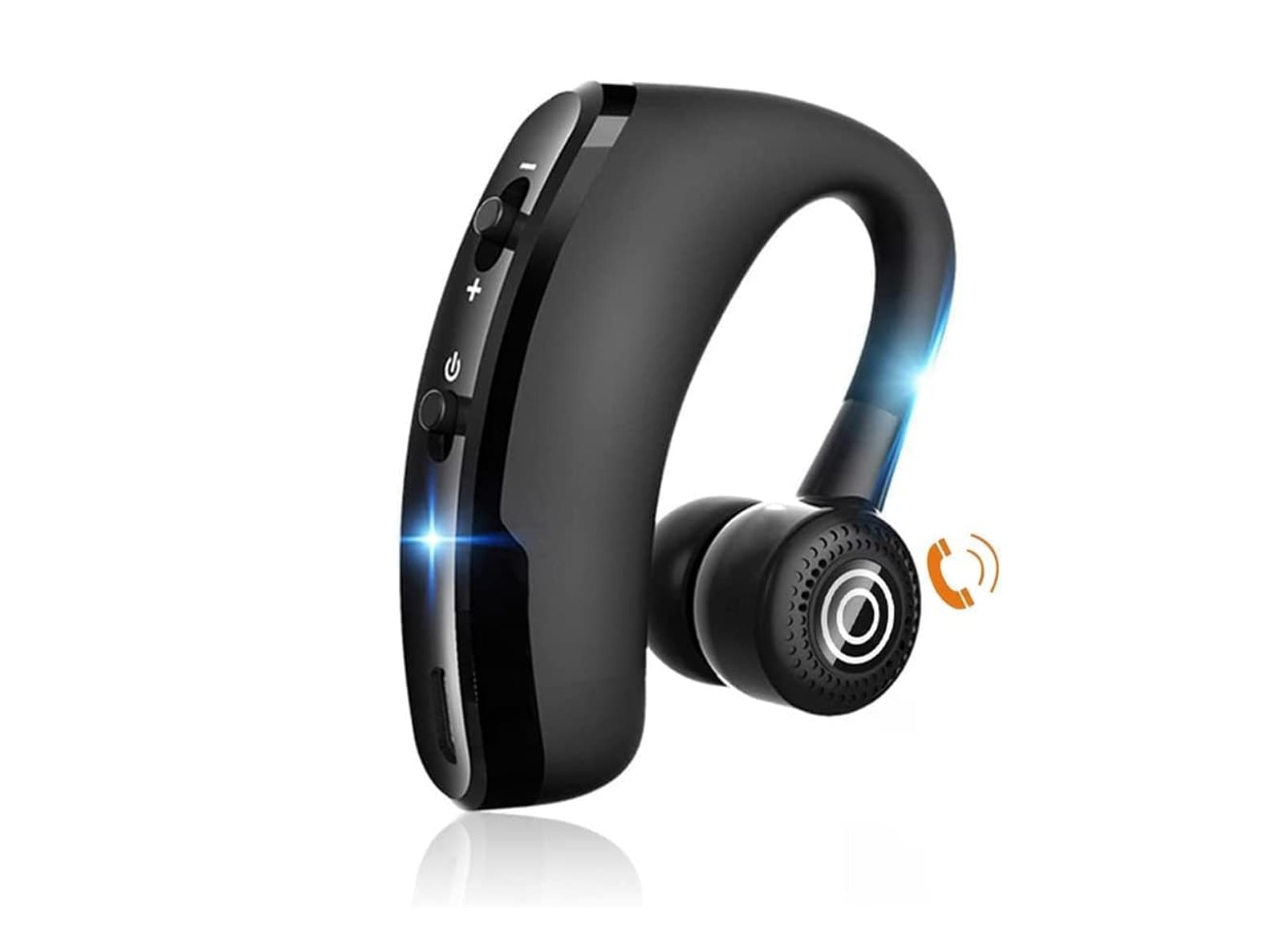 Auricolare Bluetooth Wireless Mono con Microfono HD CVC8.0 Riduzione del Rumore Ruotabile 270° – arancione