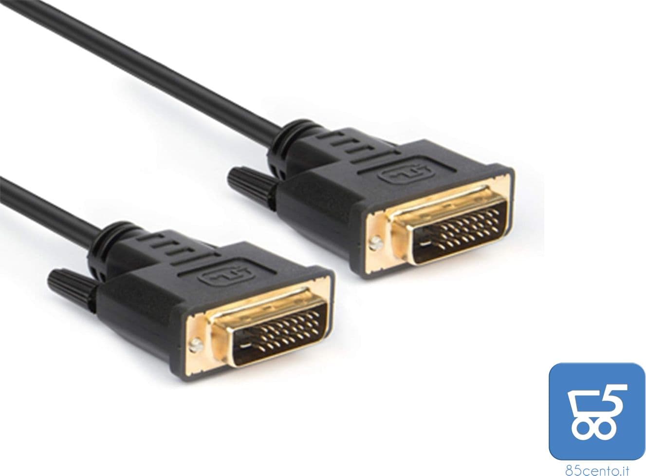 Cavo DVI-D HAMLET Dual Link 24+1 Pin Maschio-Maschio Lunghezza 180 cm per Monitor - 3