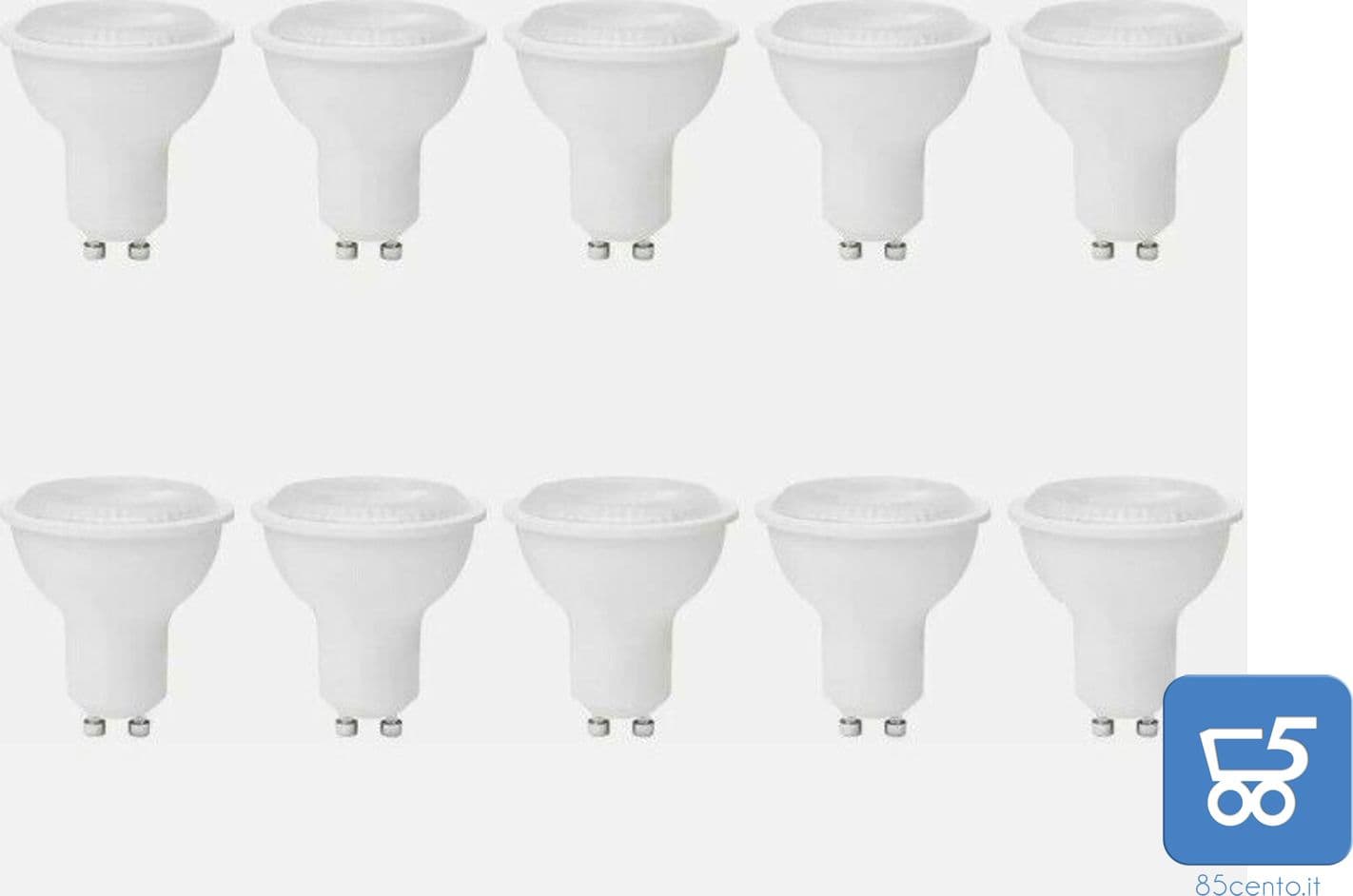 10 Pezzi Lampadina Umi GU10 MR16 Faretto LED 5W 15.000 Ore Bianco Caldo Dimmerabile - 3