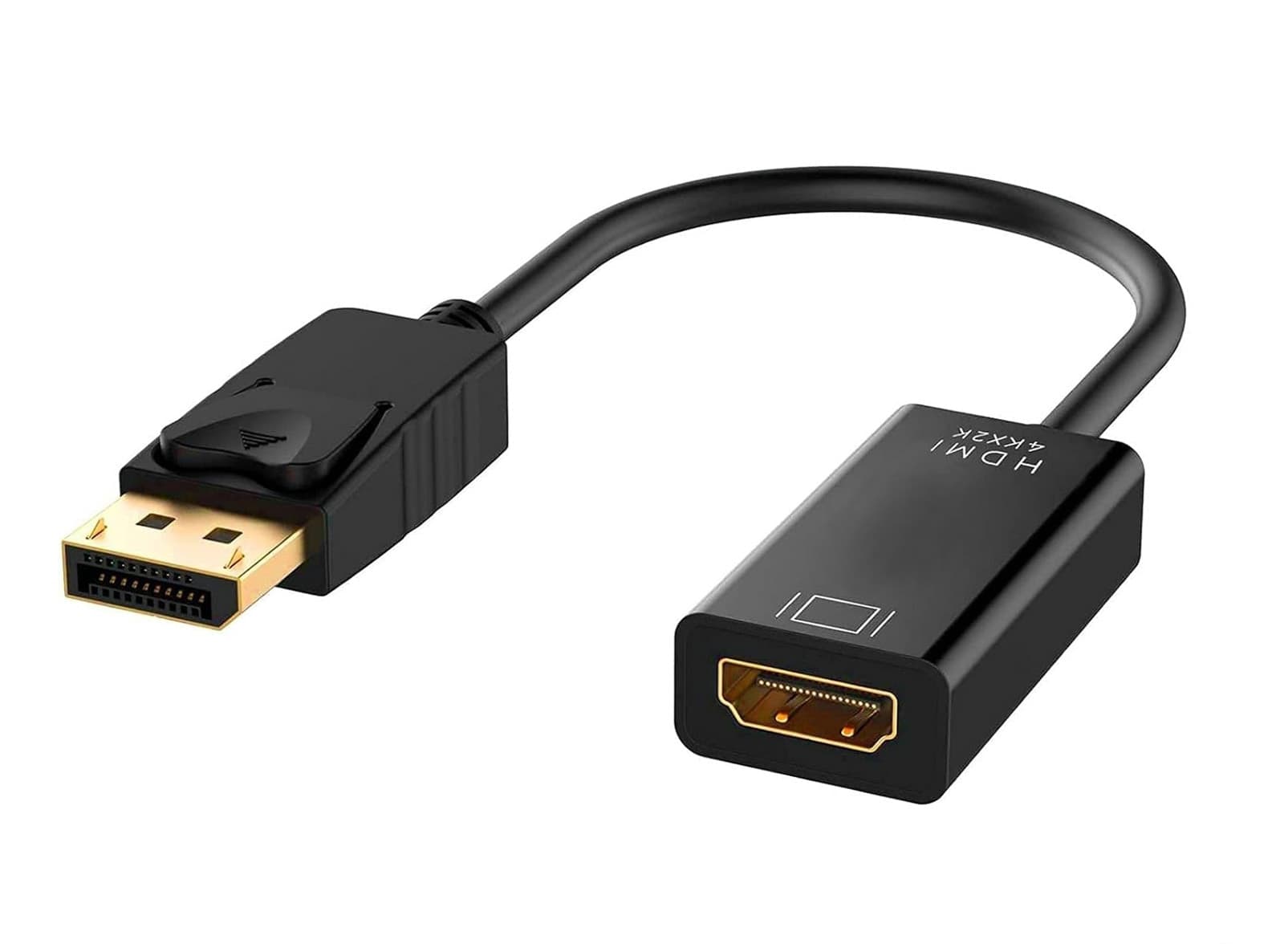 Adattatore Monitor da uscita DisplayPort  a ingresso HDMI Risoluzione massima 4K Compatibile Hd Ati Ge-Force Uscita Video -