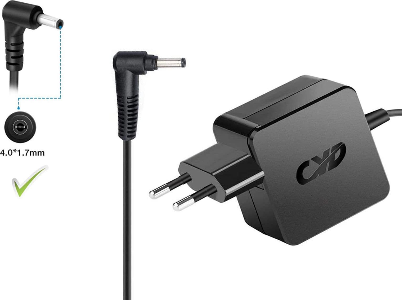 Caricabatteria CYD Notebook Adattatore PC Portatile Alimentatore Caricatore 45W 20V 2.24A per Lenovo - 3