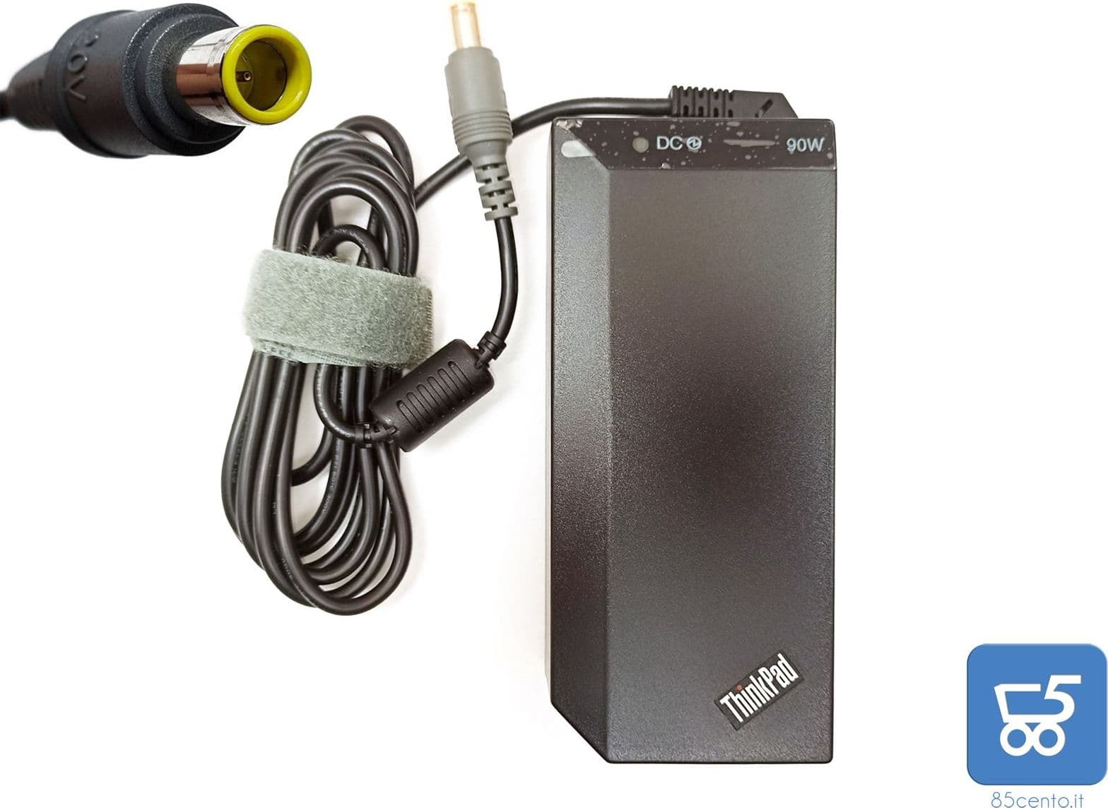 Alimentatore Caricabatteria Originale Lenovo 90W 20V 4,55A ThinkPad con predisposizione AUTO – grigio