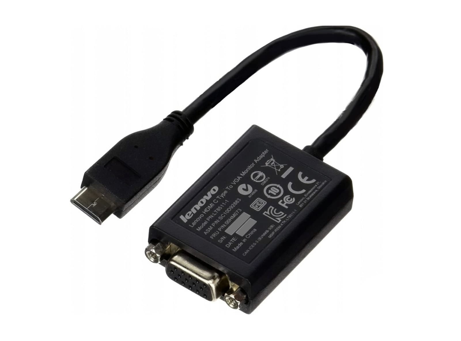 Cavo Adattatore Video Originale Lenovo da Mini HDMI a VGA LT8511-1 20 cm - Ricondizionato – elettronica
