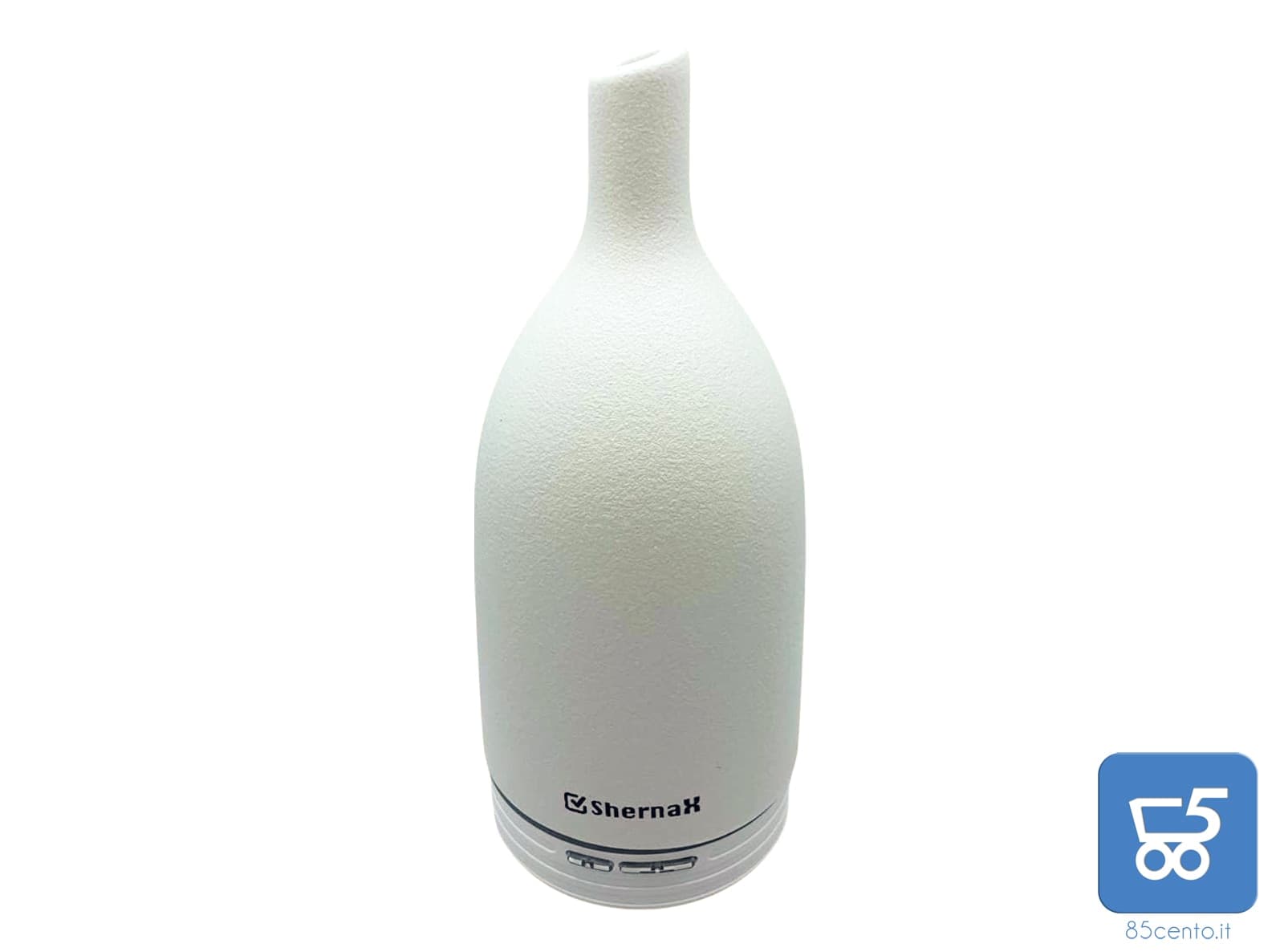 Purificatore d'Aria ad Ultrasuoni per Aromaterapia in Ceramica Umidificatore per Oli Essenziali – bianco