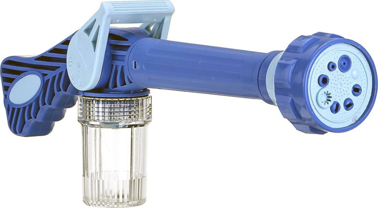 Pistola Idropulitrice a Pressione Irrigatore Portatile Pulizia Auto Estensione per Tubo Acqua – blu