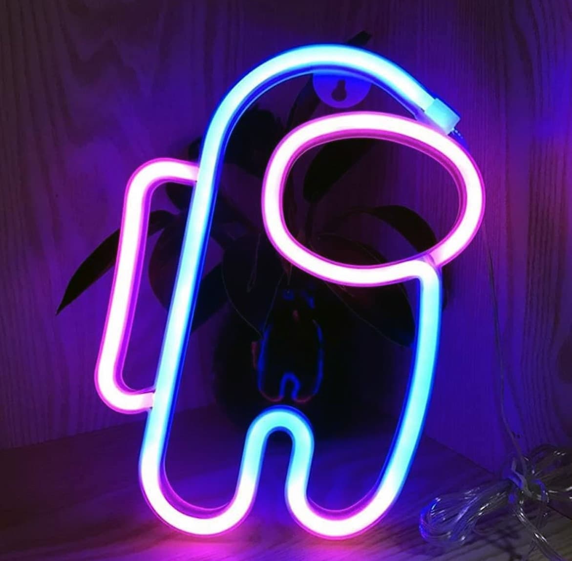 Mini Insegna Luminosa Astronauta Signs Luce Neon Decorativa a Batteria o Alimentata Tramite USB Interno Locale – rosa