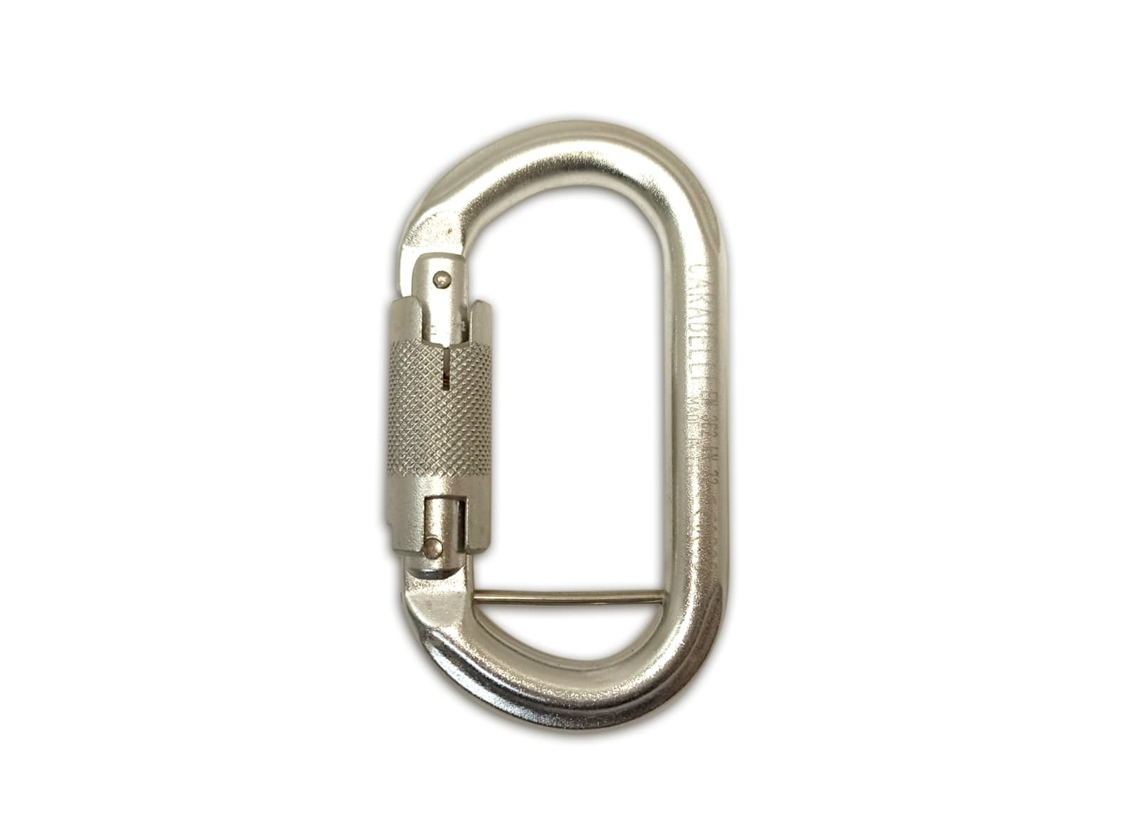 Carabelli Moschettone Ovale 22 kN in Acciaio Zincato Chiusura Automatica Catch-Free Connettore Parallelo per Carrucole e