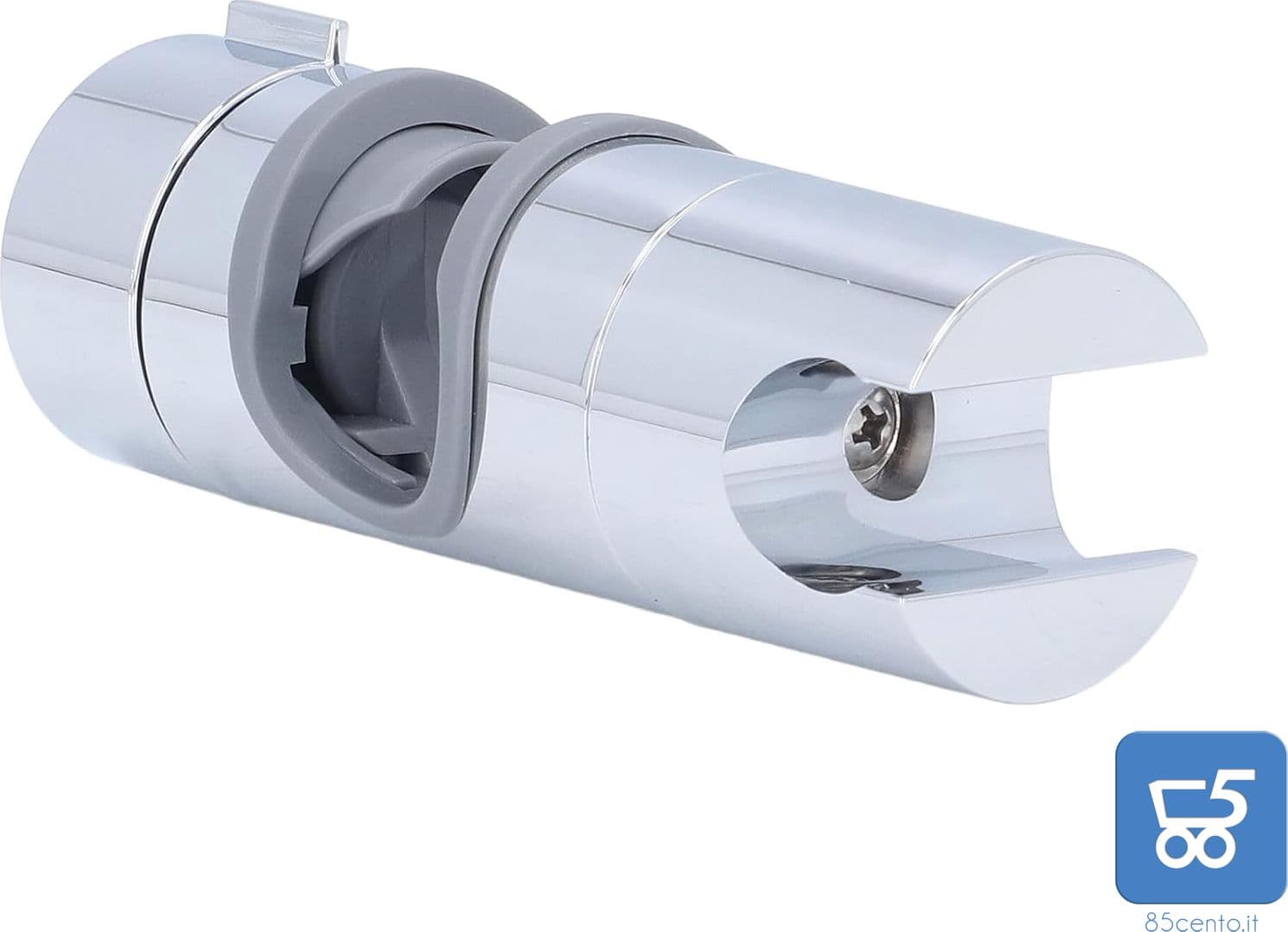 Supporto per soffione Doccia per Barra di Scorrimento Morsetto con Guida a Fibbia Dritta Comodo Regolabile a 360° per Tubo