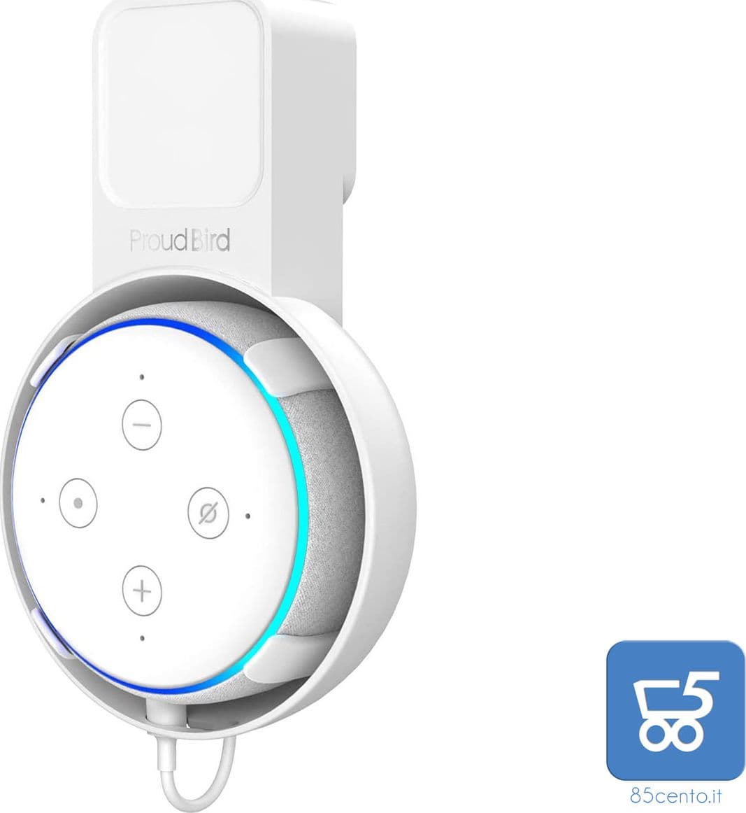 Supporto a Muro per Amazon Alexa Dot 3a Generazione, Migliore qualità del suono dell'altoparlante Dot, Gestione dei cavi