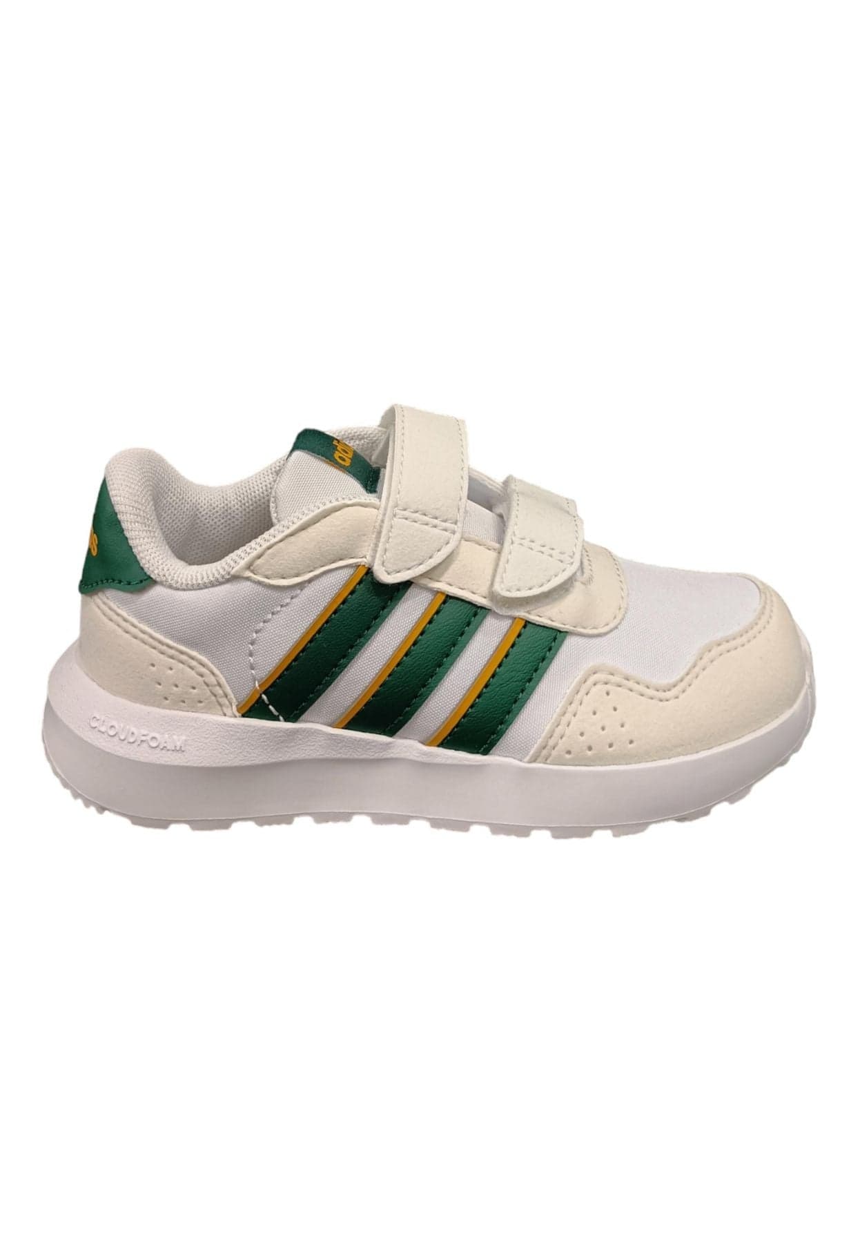 Scarpe sneakers Bambini e ragazzi adidas RUN 60s  bianco-verdone-giallo dal 28 al 35 velcro dal 36 al 40 laccio in Sneaker casual Scarpetteria Gica - Trani, commercioVirtuoso.it