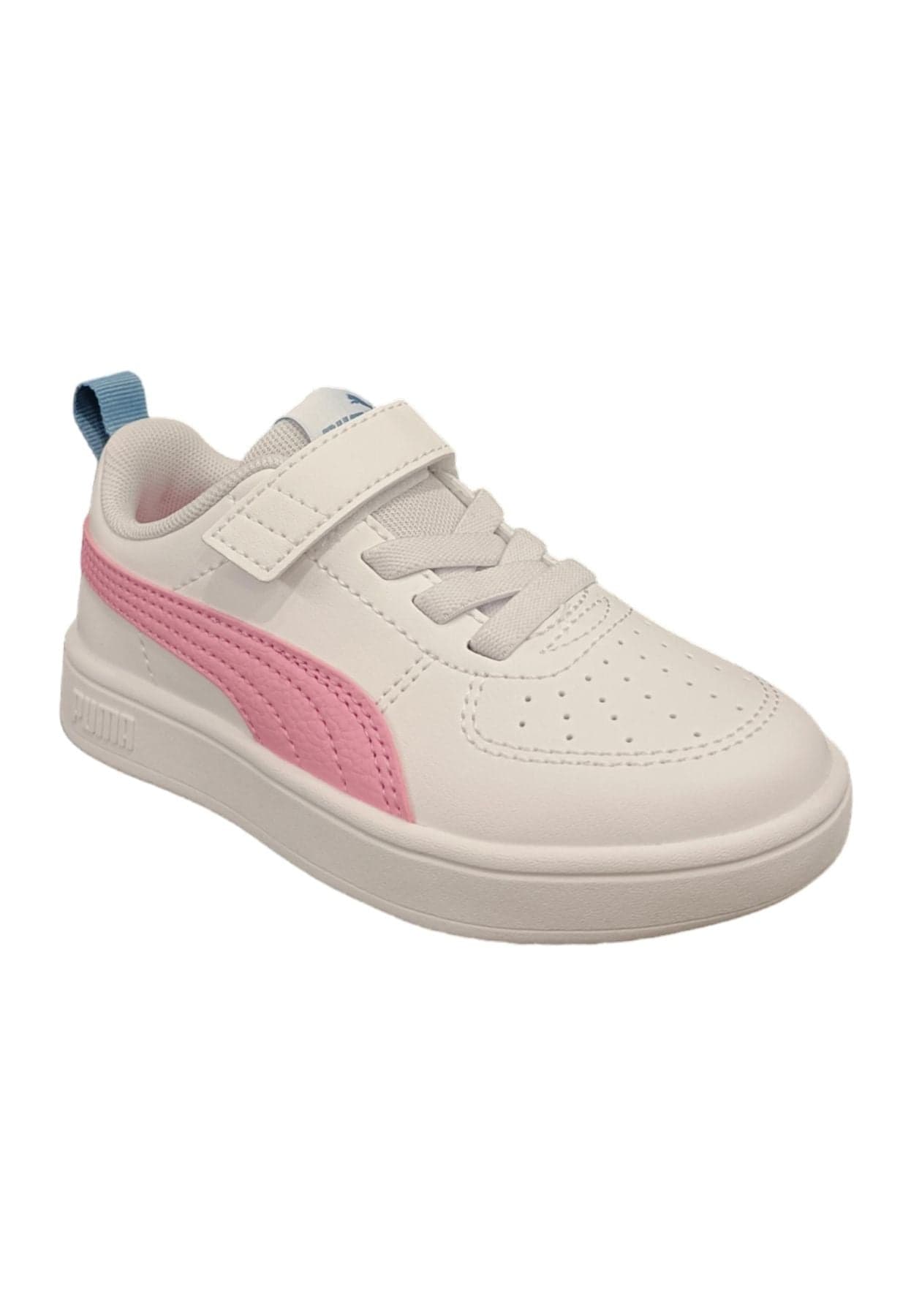 Scarpe sneakers Unisex bambini PUMA RICKIE bianco-rosa laccio elastico e velcro in Ballerine Scarpetteria Gica - Trani, commercioVirtuoso.it