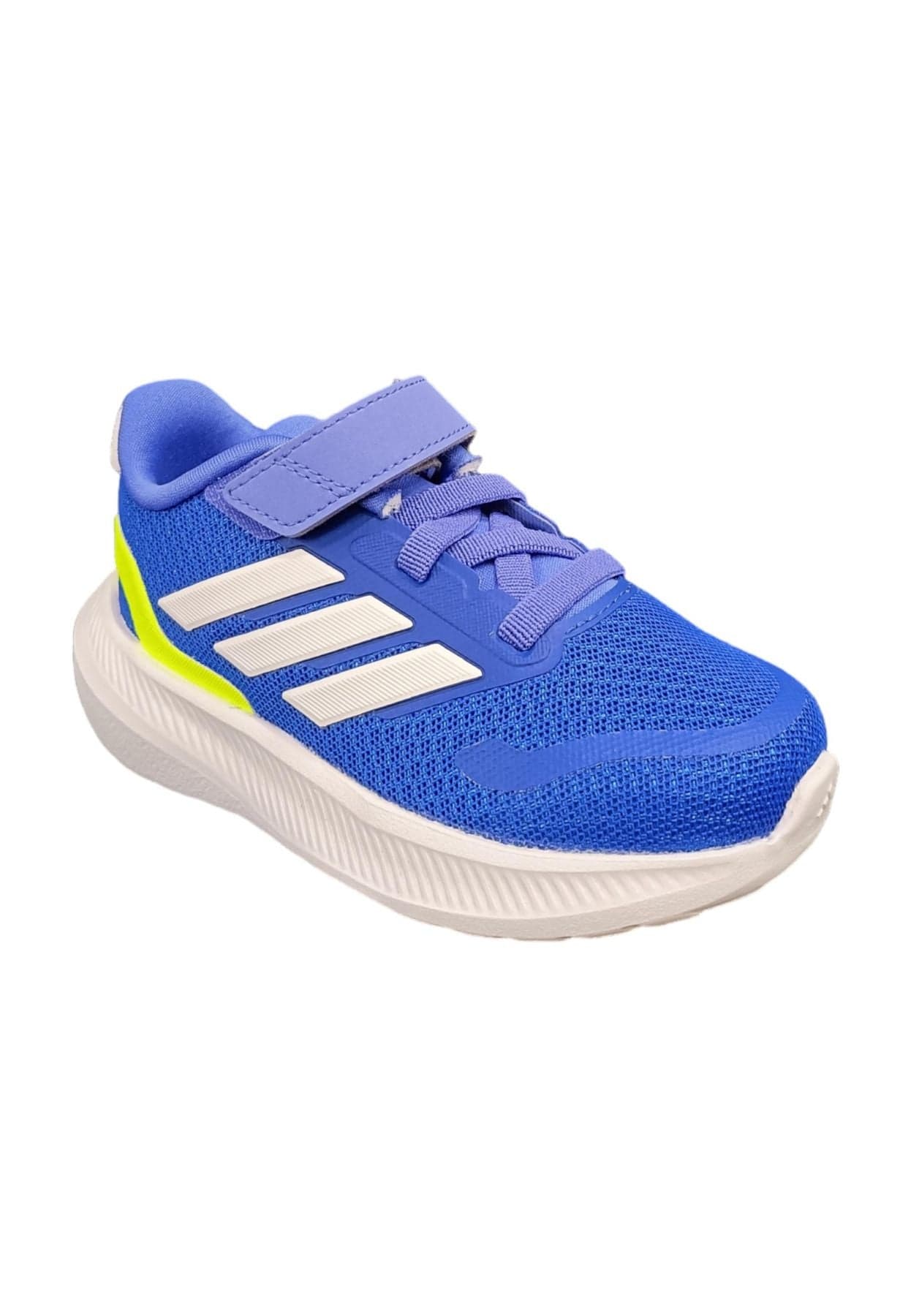Scarpe sneakers Bambini e ragazzi adidas RUNFALCON  blue-bianco-giallo laccio elastico e velcro in Ballerine Scarpetteria Gica - Trani, commercioVirtuoso.it