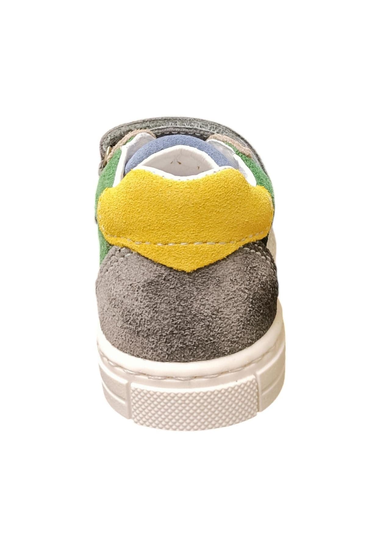 Scarpe sneakers Unisex bambini balocchi MINI  grigio-verdone-giallo-bianco velcro in Ballerine Scarpetteria Gica - Trani, commercioVirtuoso.it