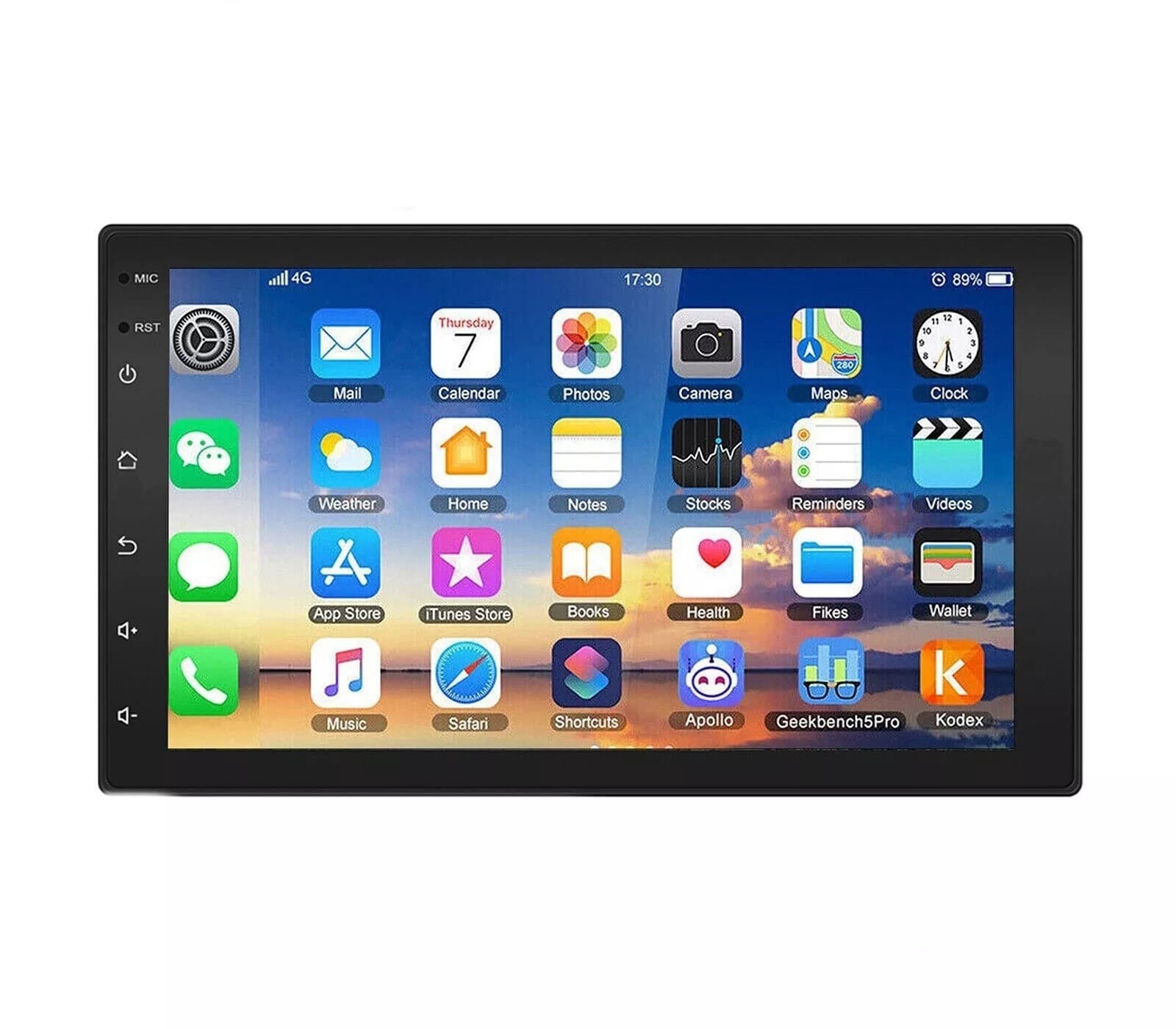 Autoradio Doppio DIN 10 Pollici Touch Screen Carplay Android Bluetooth GPS 4+64G - 8