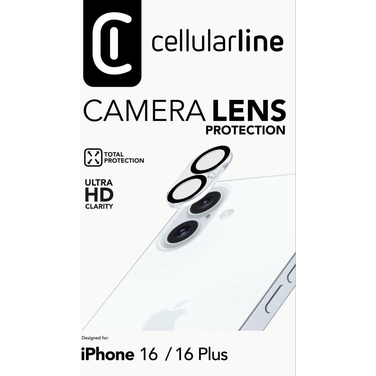 vetro protettivo per fotocamere iphone 16 / 16 plus - 2