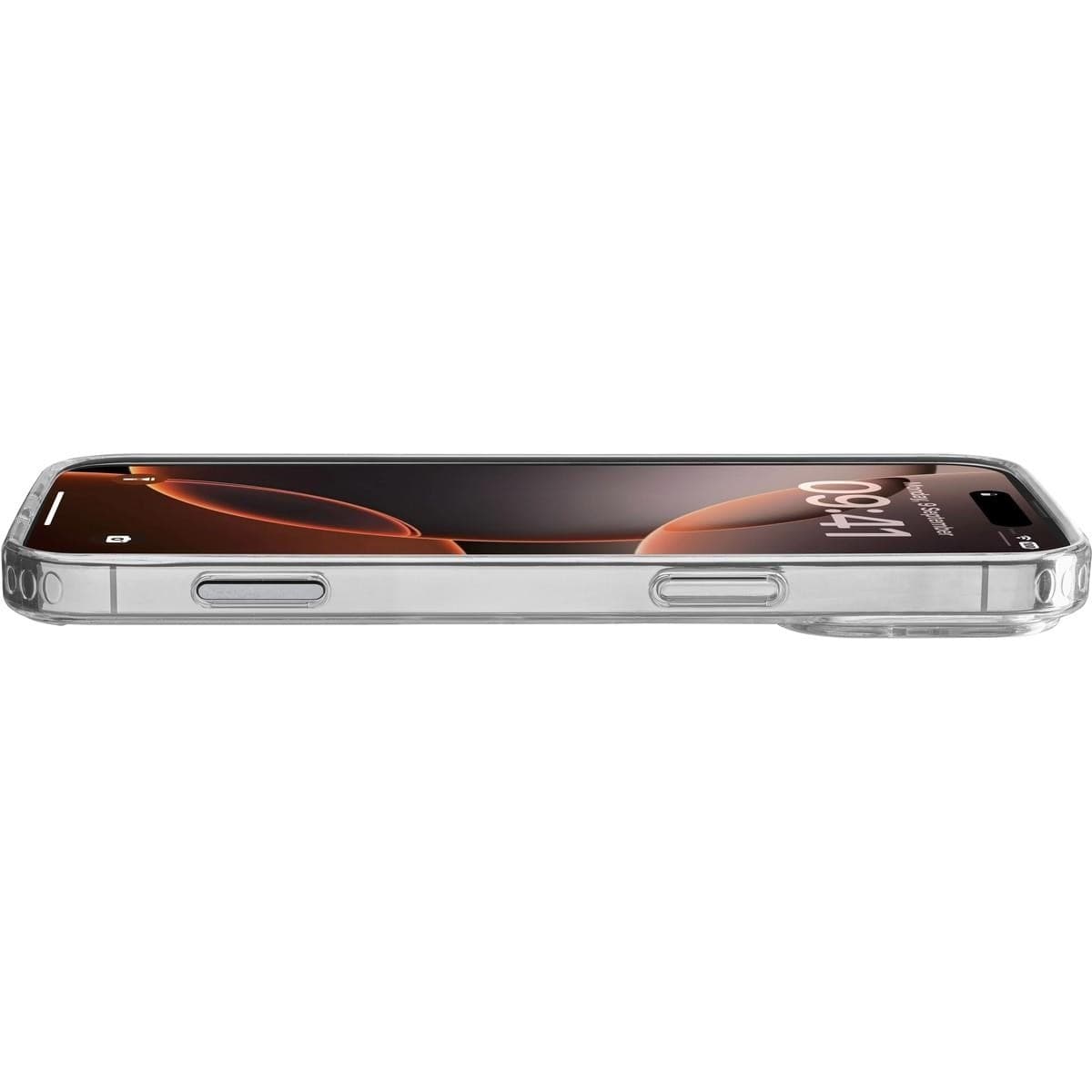 cover iphone 16 pro max trasparenterigida con bordi in gomma per  un’elevata protezione dello smartphone. - 2