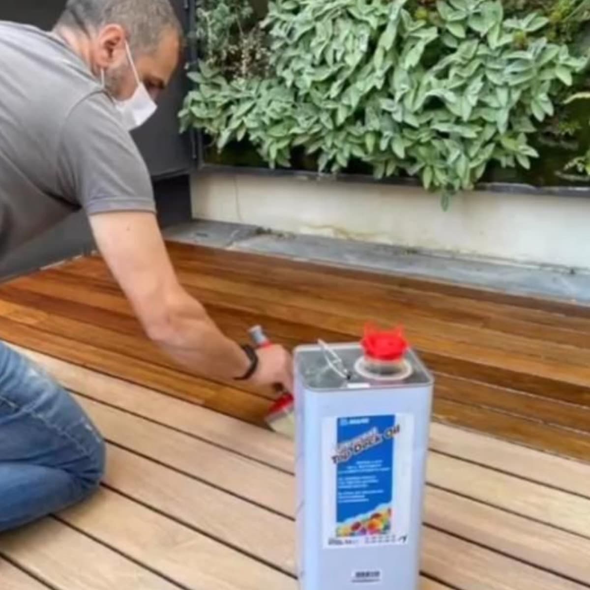 Mapei UltraCoat Top Deck Oil TECK o NEUTRO: Olio Impregnante per Legno Esterno 5 Lt - 4