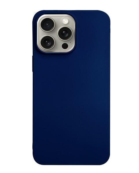 cover  silicone iphone 16 pro max blu