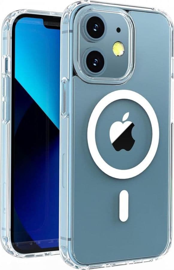 cover iphone 12 / 12 PRO bicomponente trasparente  compatibile magsafe