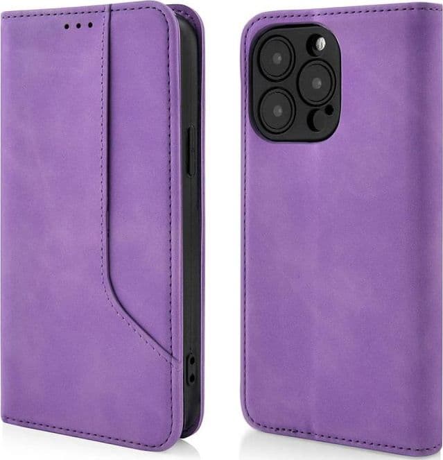 custodia a libro per redmi a3 con porta carte di credito chiusura magnetica viola