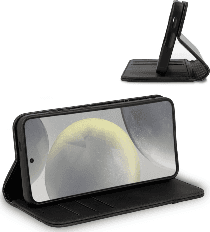 custodia a libro motorola g72 con porta carte di credito chiusura magnetica nera - 2
