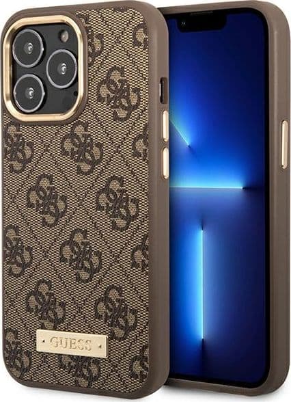 cover guess iphone 14 pro brown magsafe