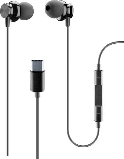 auricolare vivaoce stereo usb- c nero