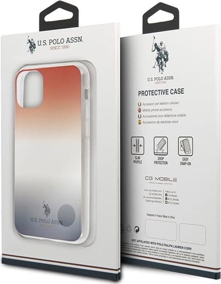 cover u.s. polo iphone 11 pro max rossa blu - 4