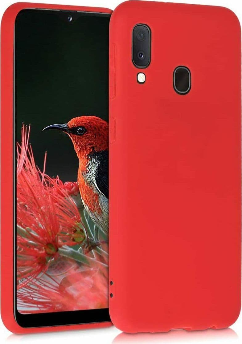 cover in silicone per samsung a20s red