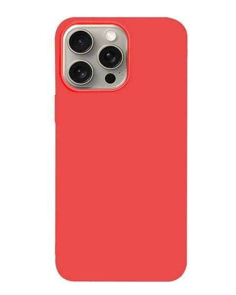 cover  silicone iphone 16 pro rossa
