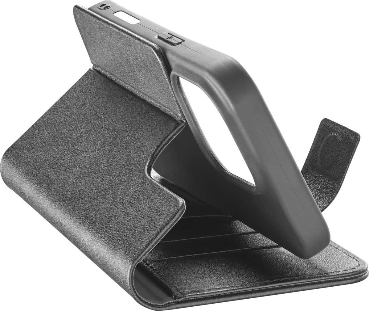 custodia a libro iphone 16 pro nera con porta carte di credito - 2