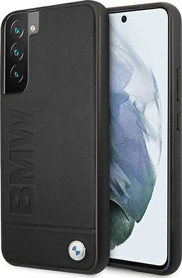 cover bmw galaxy s22 vera pelle nera