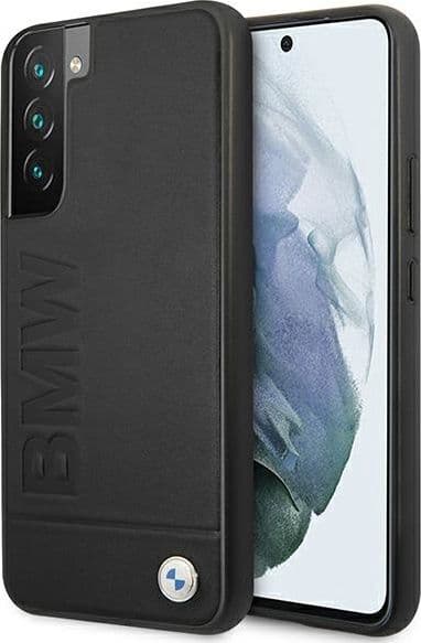 cover bmw galaxy s22 vera pelle nera