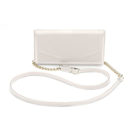 pochette mini bag universalecon tracolla bianca