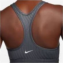 Nike W NP Swsh LGT SPT AOP Bra, Antracite/Bianco, Donna - 2