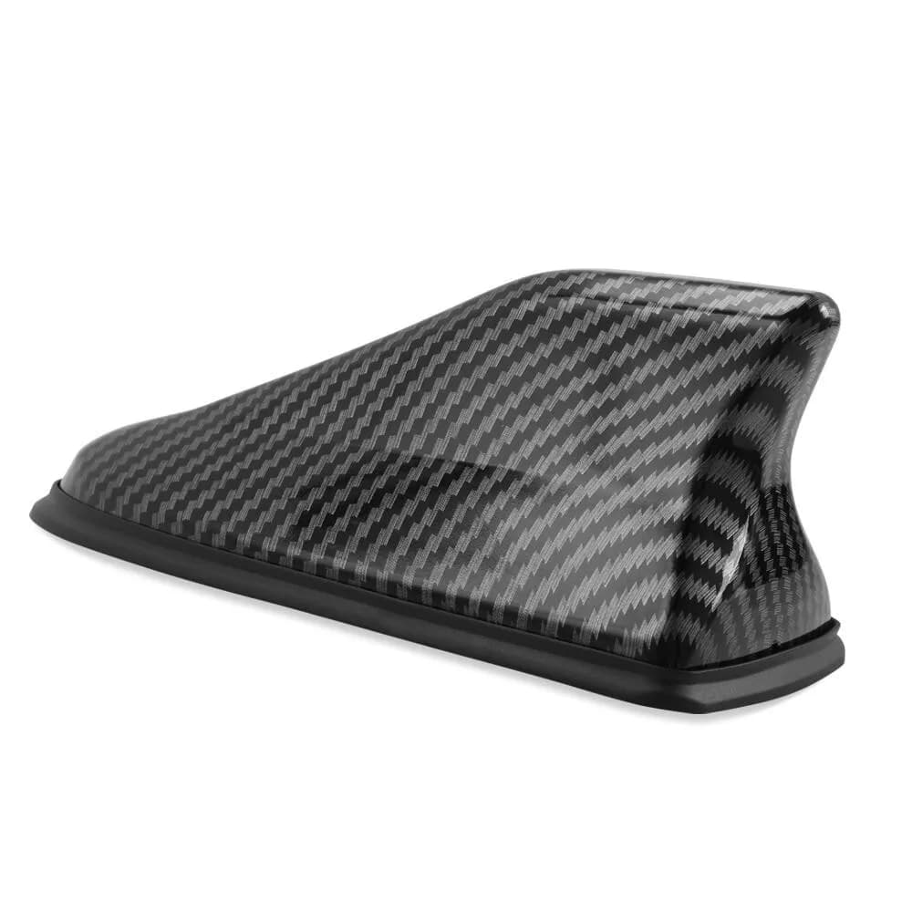 PINNA SHARK SQUALO TETTO AUTO EFFETTO NERO CARBONIO SEGNALE E RADIO AM FB DAB - 2
