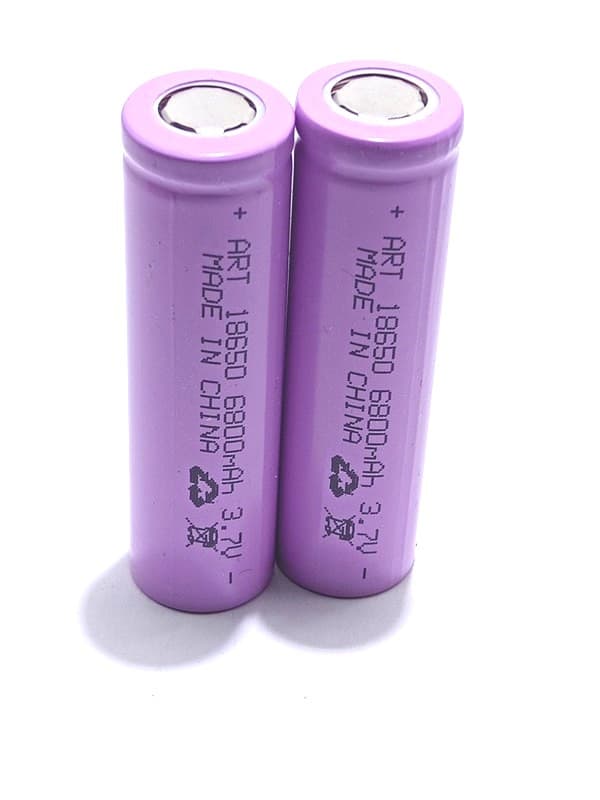 3 BATTERIE 18650 3,7V 6800mAh LITIO TESTA PIATTA SALDARE RICARICABILE PACCO BATTERIA TORCIA - 2