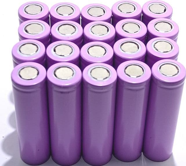 20 BATTERIE 18650 3,7V 6800mAh LITIO TESTA PIATTA SALDARE RICARICABILE PACCO BATTERIA TORCIA – viola